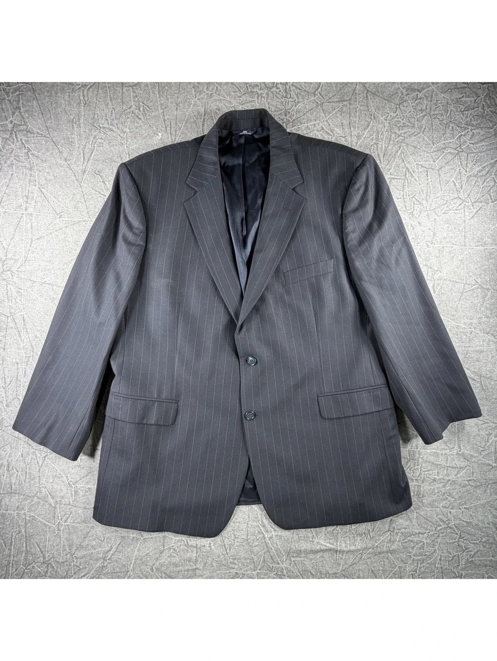 Brooks Brothers 346 Stretch Striped Men's 48R Black Blazer